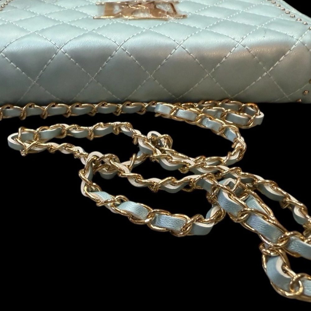 Badgley Mischka Quilted Crossbody Handbag - Picture 6 of 13